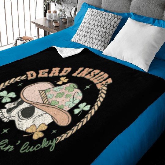 Dead inside but feelin' lucky Baby Blankets