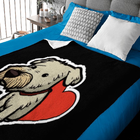 cute dog Baby Blankets