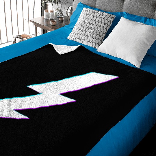 Lightning Bolt Vaporwave Storm Lightning Baby Blankets