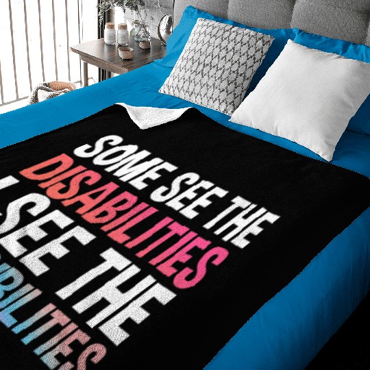 I See Possabilities Special Education Teacher Baby Blankets