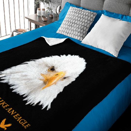 Bald Eagle Gift Idea Focussed like an Eagle Photo Baby Blankets