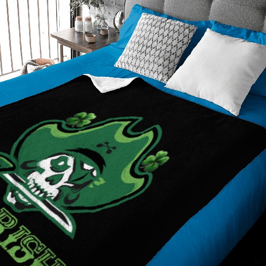 Pirate skull shenanigans Baby Blankets