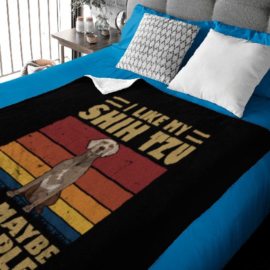 I Like My Schnauzer And Maybe 3 People Baby Blankets