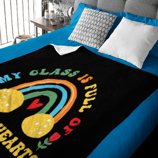 My Class Is Full Of Sweethearts Baby Blankets