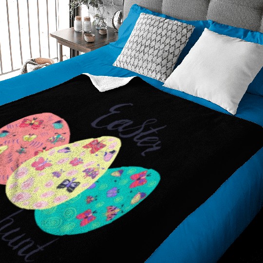 Easter Egg hunt Sublimation Baby Blankets