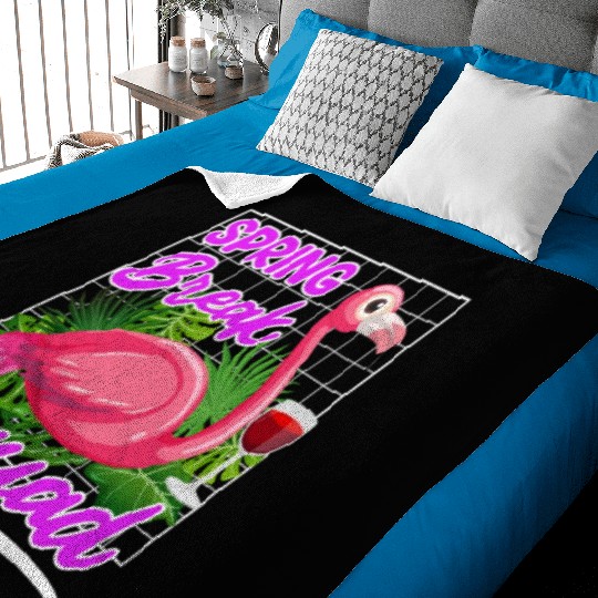 Spring Break Squad Summer Vacation Spring Break Baby Blankets