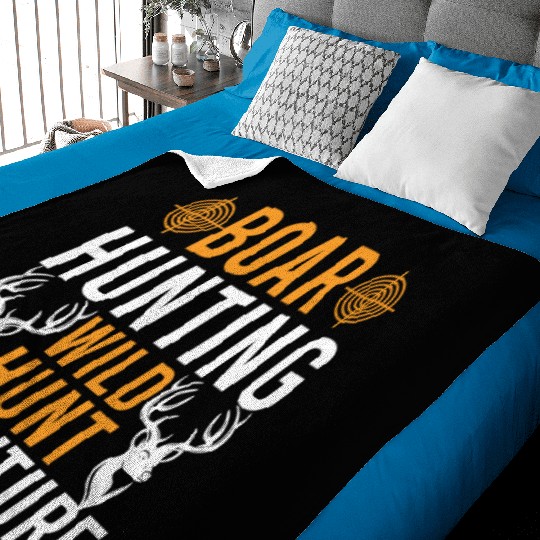 Boar Hunting Wild Hunt Adventure Baby Blankets