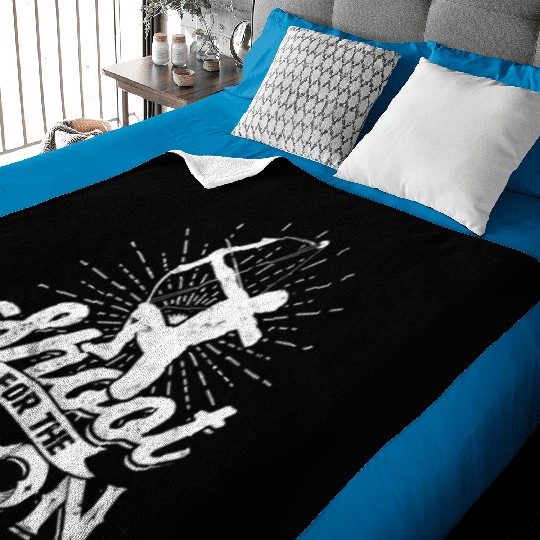 Shoot for the moon - Archery Baby Blankets