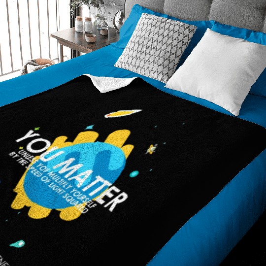 Funny You Matter Atom Nerd Baby Blankets Gift (Science