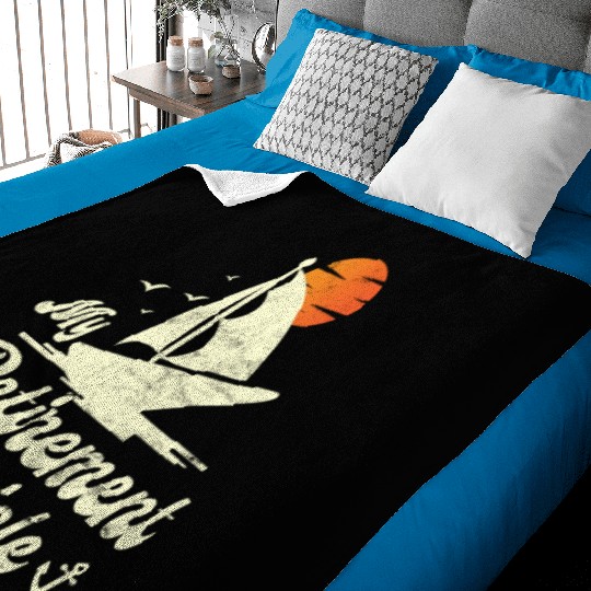 Retired Sailor Sailing Retirement Plan Baby Blankets