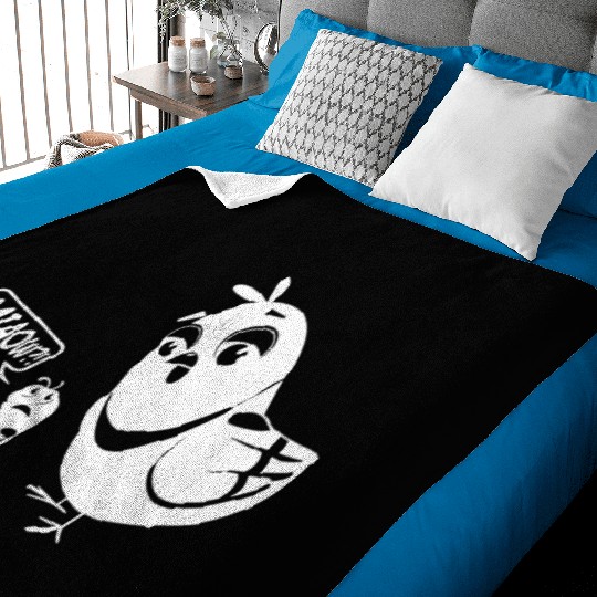 Novelty Bird and Worm Baby Blankets