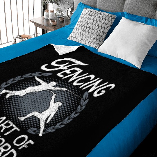 Fencing The Art Of The Sword Fencer Baby Blankets