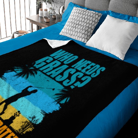 Who needs grass? It's overrated! Baby Blankets