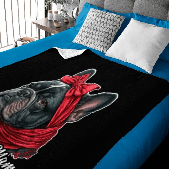 French Bulldog Frenchie Sayings Puppy Dog Lover Baby Blankets