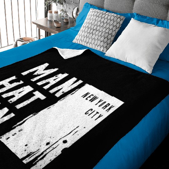 MANHATTAN NYC USA Urban Street Baby Blankets Design 2023