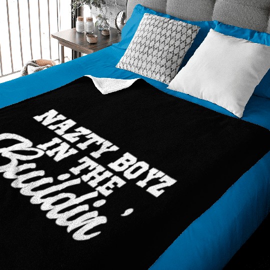 Nazty Boyz in the Buildin Coach Gang Wear Black Baby Blankets