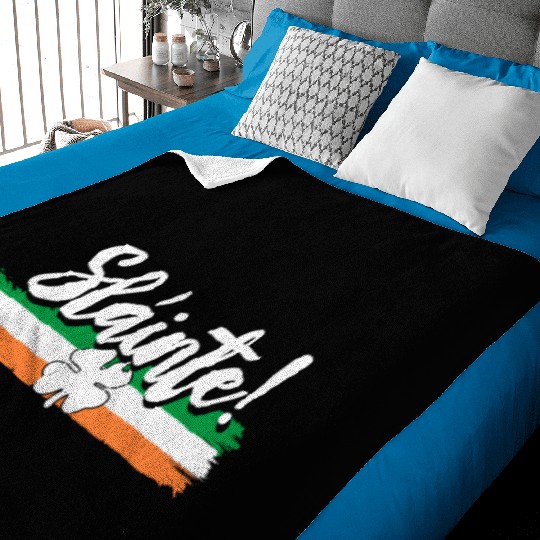 Sláinte toast Ireland St. Patrick's Day Baby Blankets