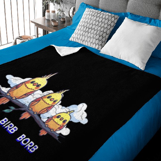 Bird Birb Borb Funny Birdwatching Cute Birds Lover Baby Blankets