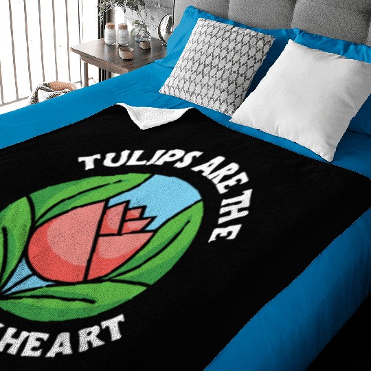 Tulip Gardening Tulips Baby Blankets