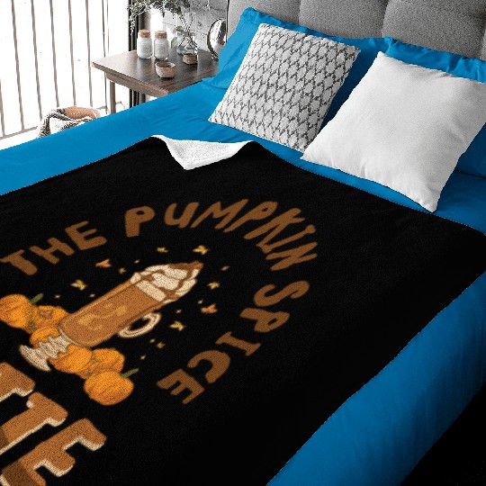 Pumpkin Spice Latte Halloween Coffee Lover Tarot Baby Blankets