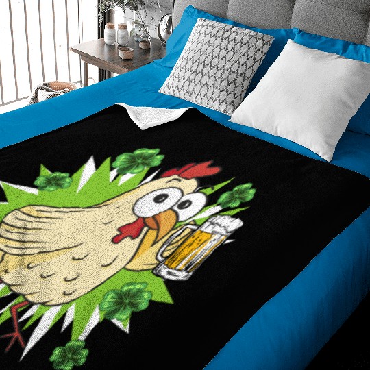 St Patricks Day ChickenSt. Patrick's Day Chicken Baby Blankets