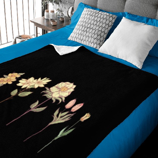 Wildflower, Flowers Plants Botany, Ladies Baby Blankets