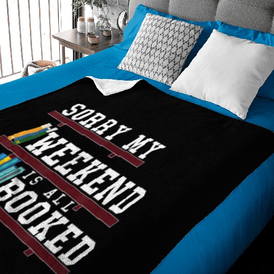 Bookish Reading Teacher Funny bookworm Heart shelf Baby Blankets