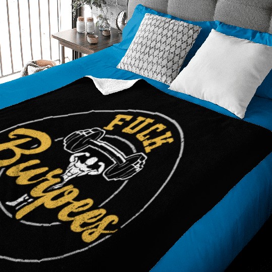 Fuck Burpees - Gym Baby Blankets