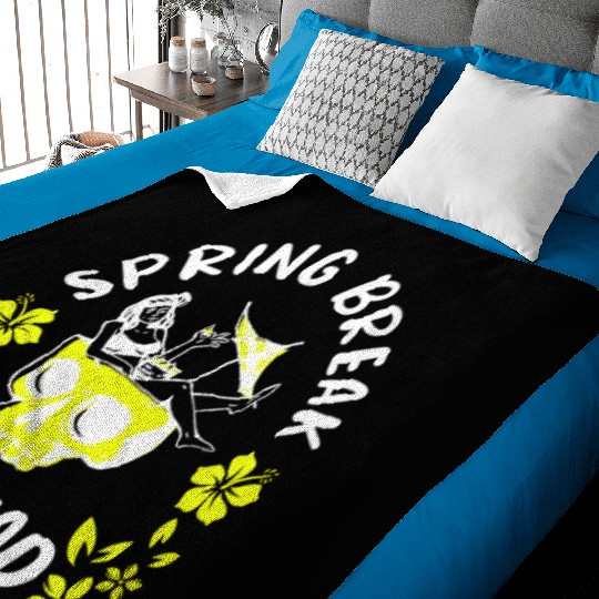 Spring Break Squad Summer Vacation Spring Break Baby Blankets