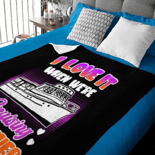 Cruising together cruise ship holiday spring break Baby Blankets