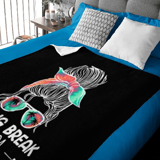 Spring Break Florida off duty vacation teacher Baby Blankets