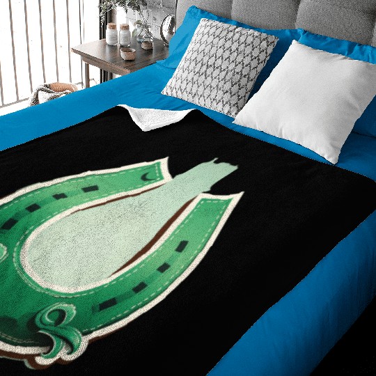 A horseshoe for good luck T--Baby Blankets