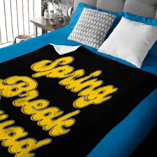 Spring Break Squad Summer Vacation Spring Break Baby Blankets