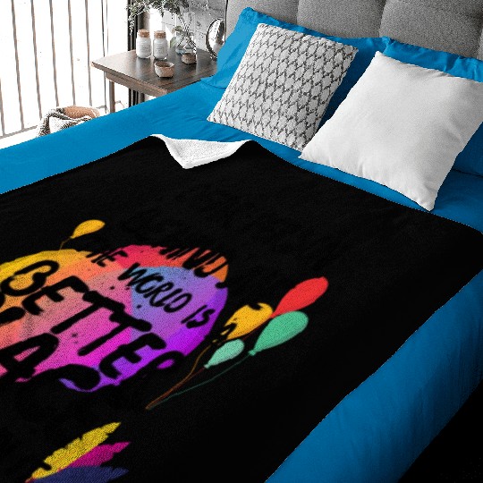 Dear Person Behind Me The World Is A Better Place Baby Blankets