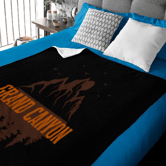 grand canyon retro mountain Baby Blankets