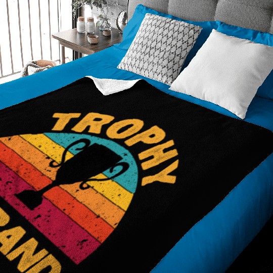 Trophy Husband | Funny Dad Joke Humor Baby Blankets