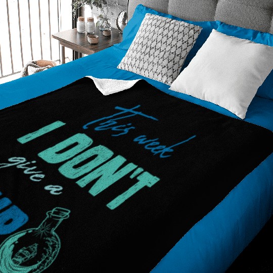 I don't give a ship cruise vacation spring break Baby Blankets