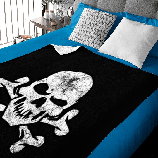 Pirate Skull And Crossbones Baby Blankets