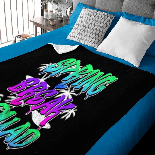 Spring Break Squad Summer Vacation Spring Break Baby Blankets