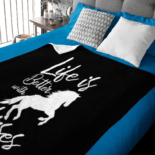 Horse Riding Endurance Riding Baby Blankets