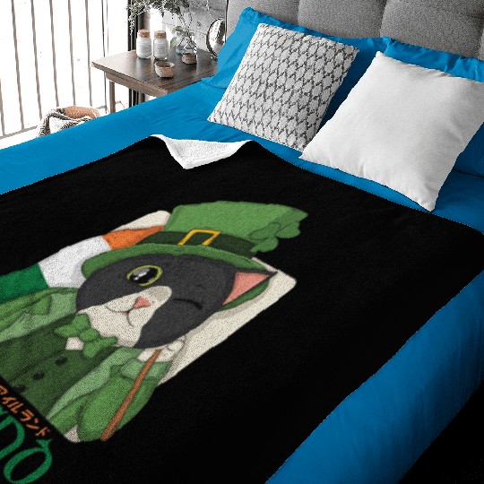 Ireland Tuxedo Cat Baby Blankets