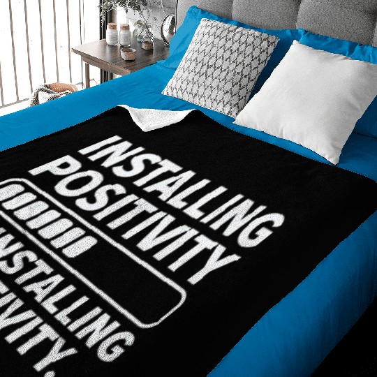 Installing Optimistic People Happiness Positive Baby Blankets