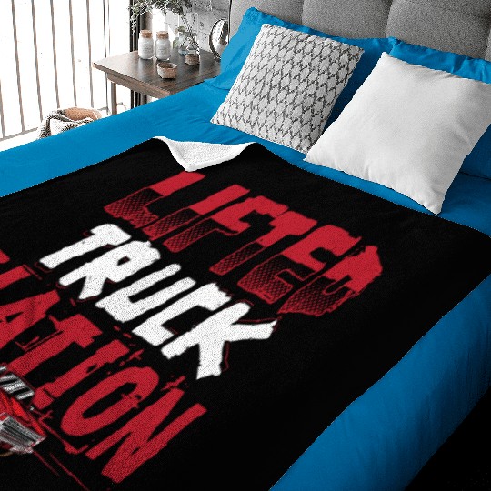 Lifted Truck Nation Pickup Truck Square Body Truck Baby Blankets