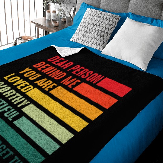 Dear Person Behind Me You Are Amazing Beautiful Baby Blankets