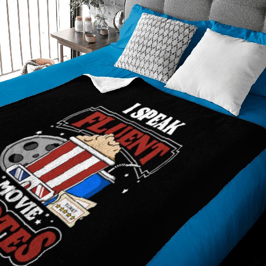 Movie Lover Movie Night Hollywood Baby Blankets