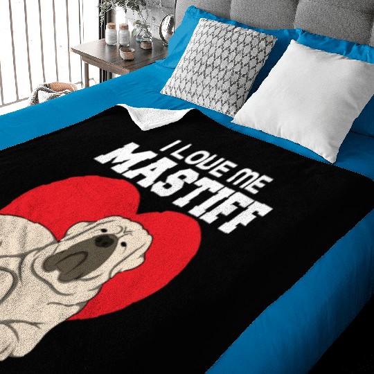 I Love Me Mastiff Baby Blankets