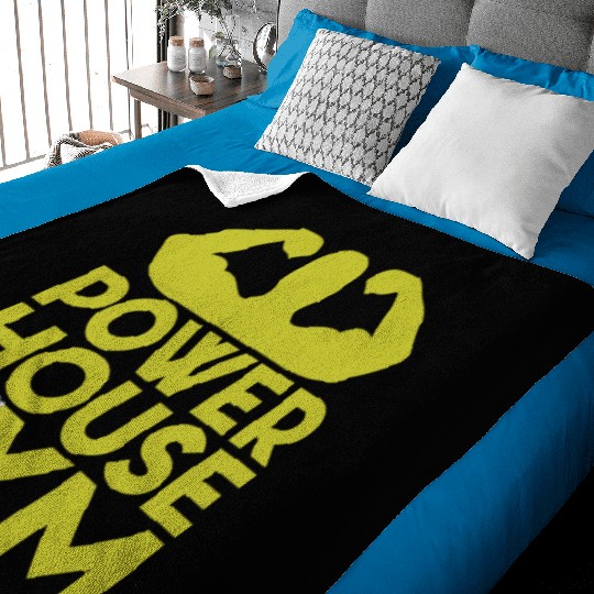 Powerhouse Gym Baby Blankets