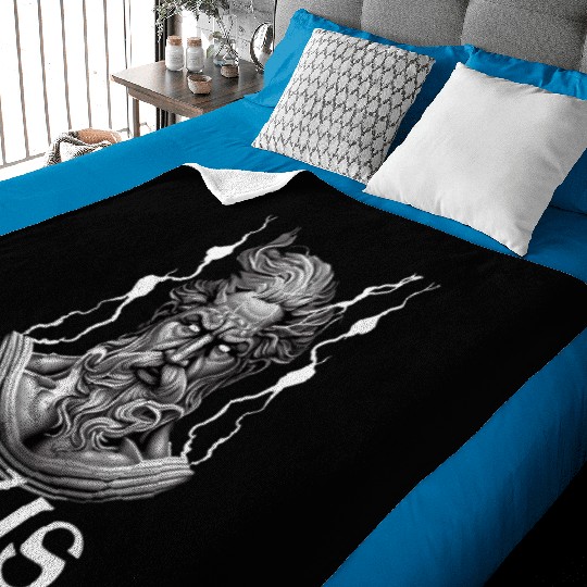 Zeus God Lightning Greek Mythology Baby Blankets