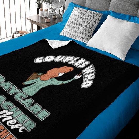 Daycare Teacher Couple Baby Blankets