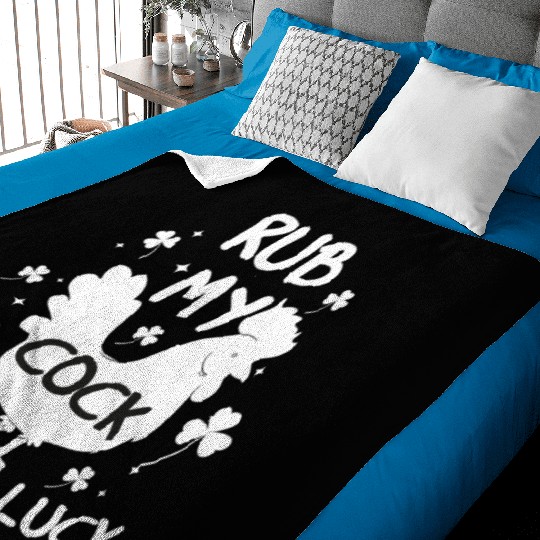 rub my cock for good luck Baby Blankets
